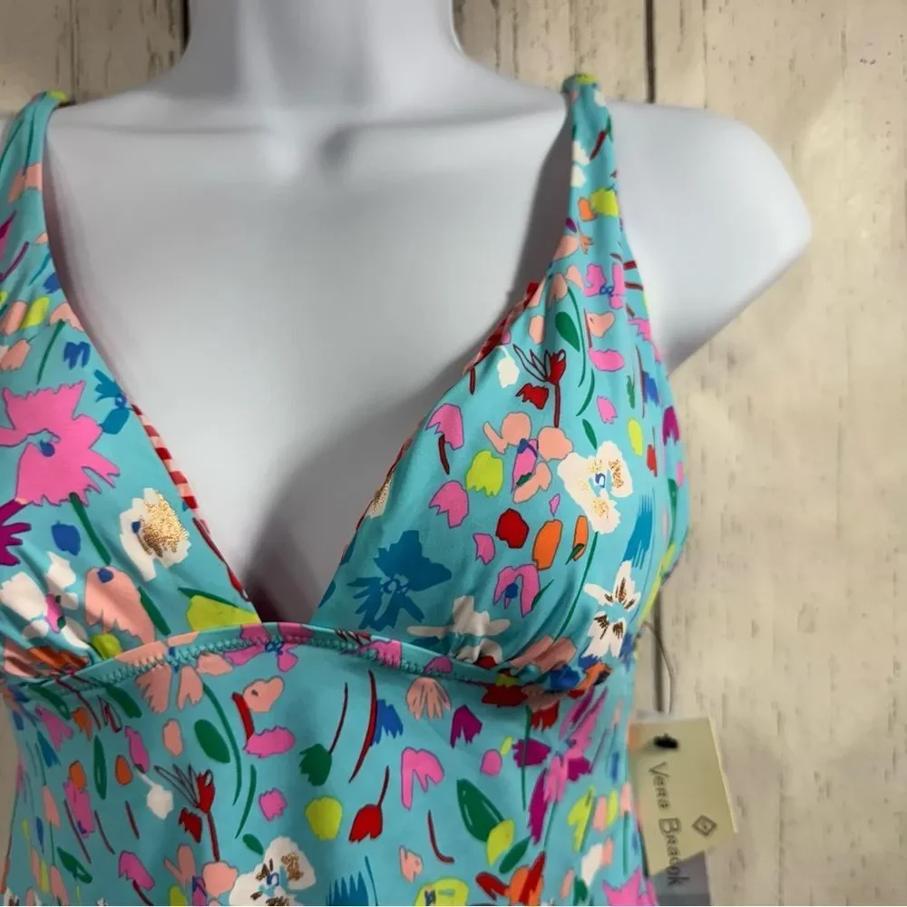 Vera Bradley Superbloom Swimsuit Tankini Colorful Floral Multiway Beach Vacation